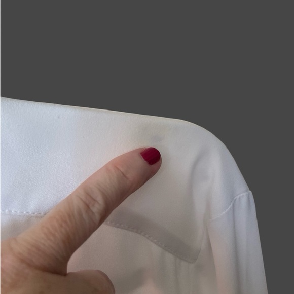 Button up waist tie long sleeve blouse - Picture 4 of 5